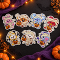 K-Pop Inspired Halloween Mummy Sticker Set | 7 Waterproof Vinyl Stickers